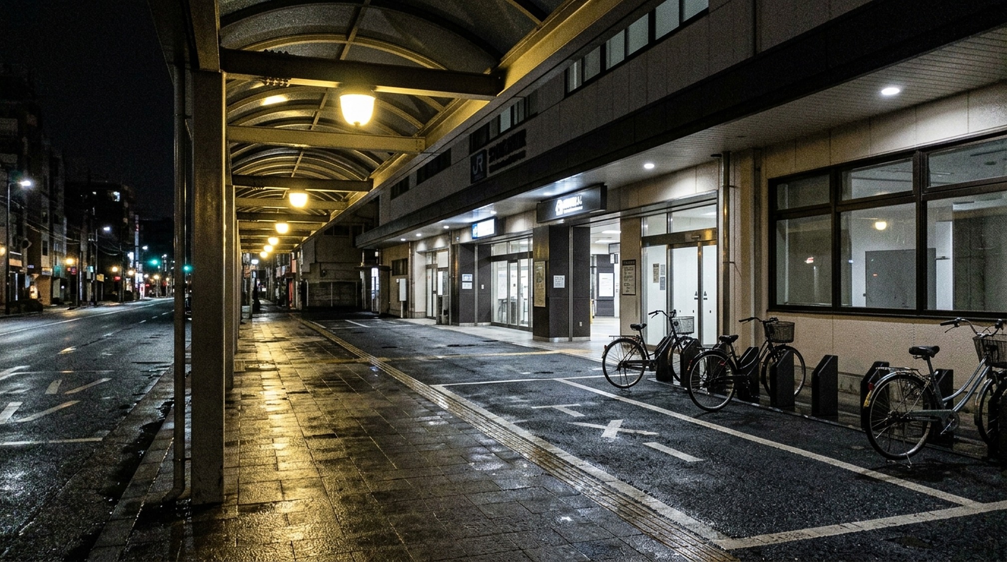 パパ活の顔合わせを終えて解散する夜の駅前