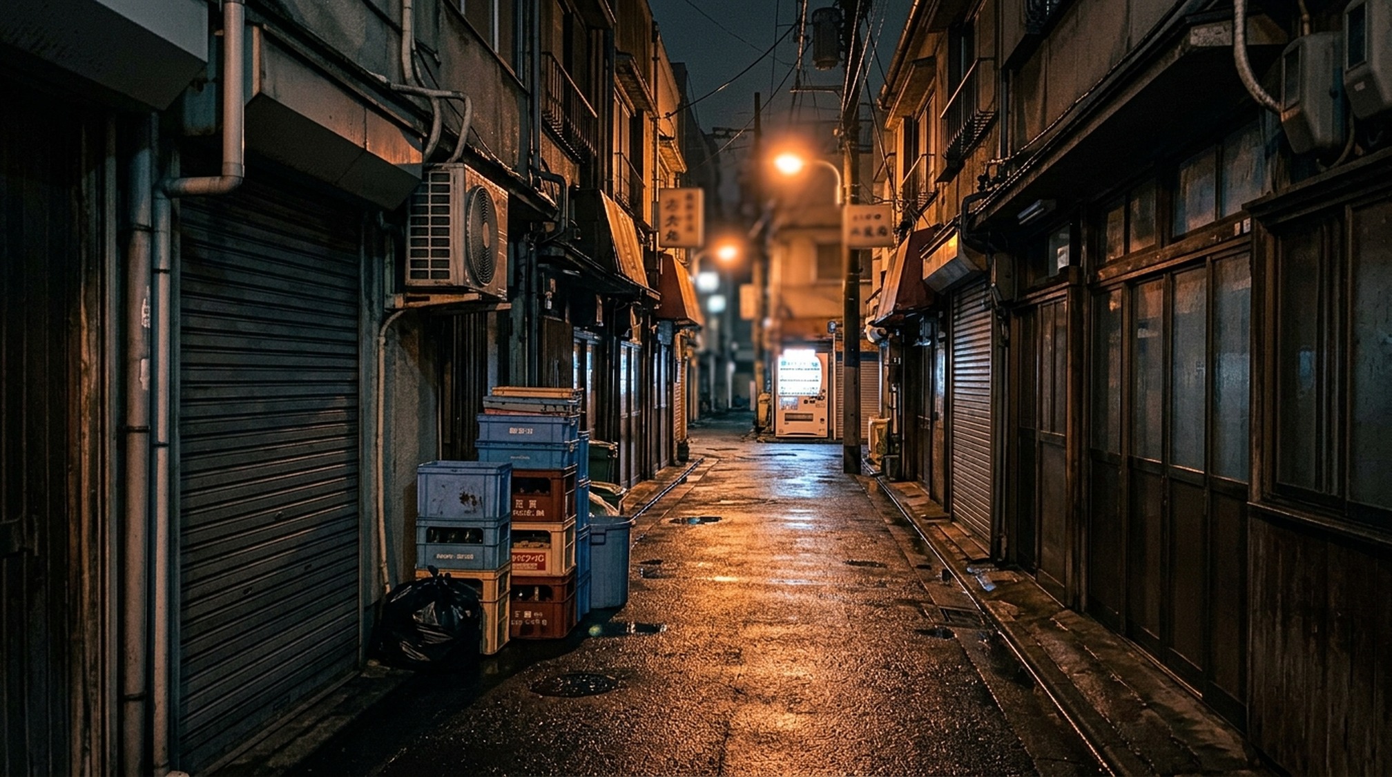 違法なパパ活に巻き込まれる場面になりやすい夜の街の路地