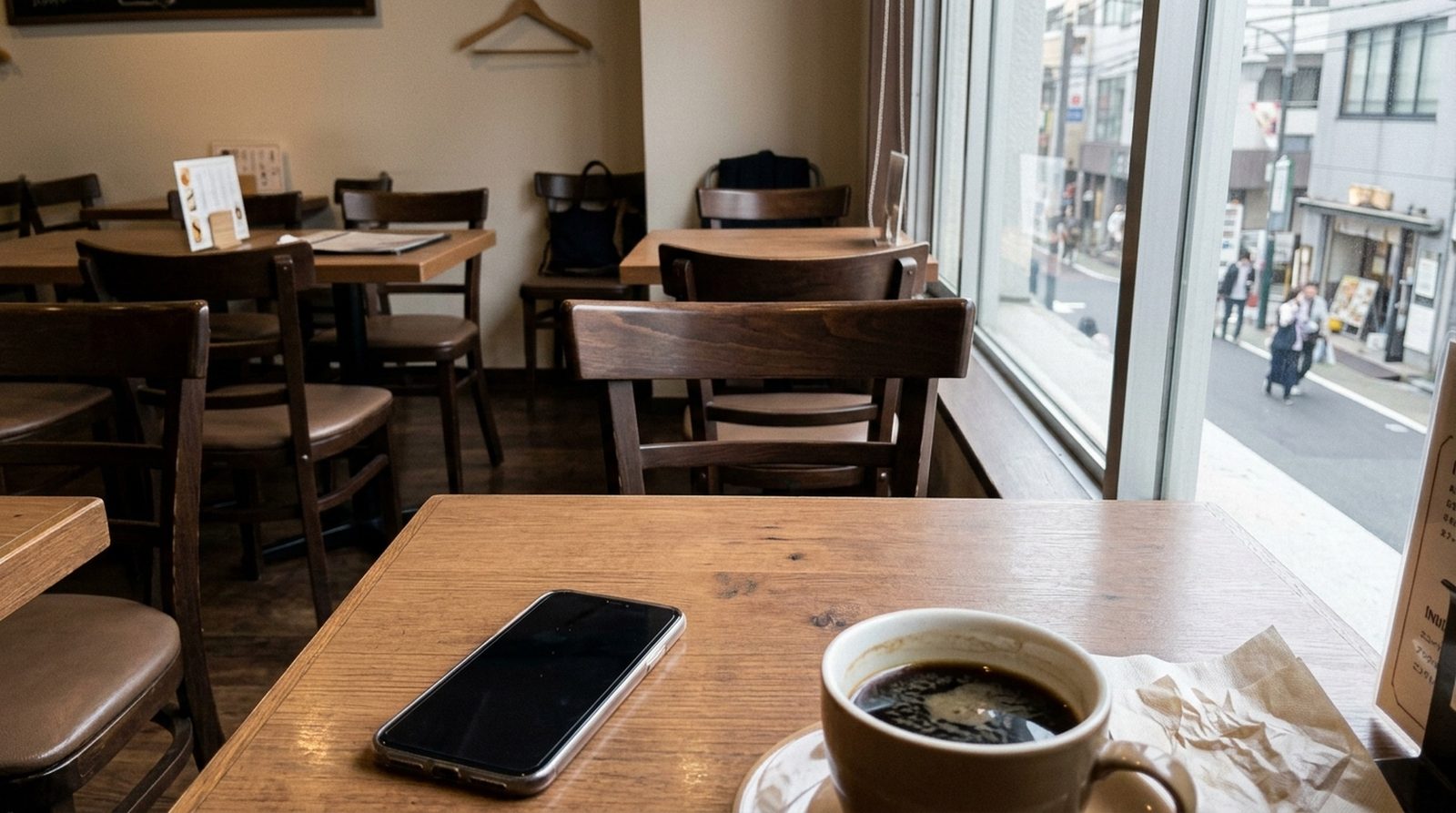 おすすめパパ活アプリでドタキャンされた誰もいないカフェの席