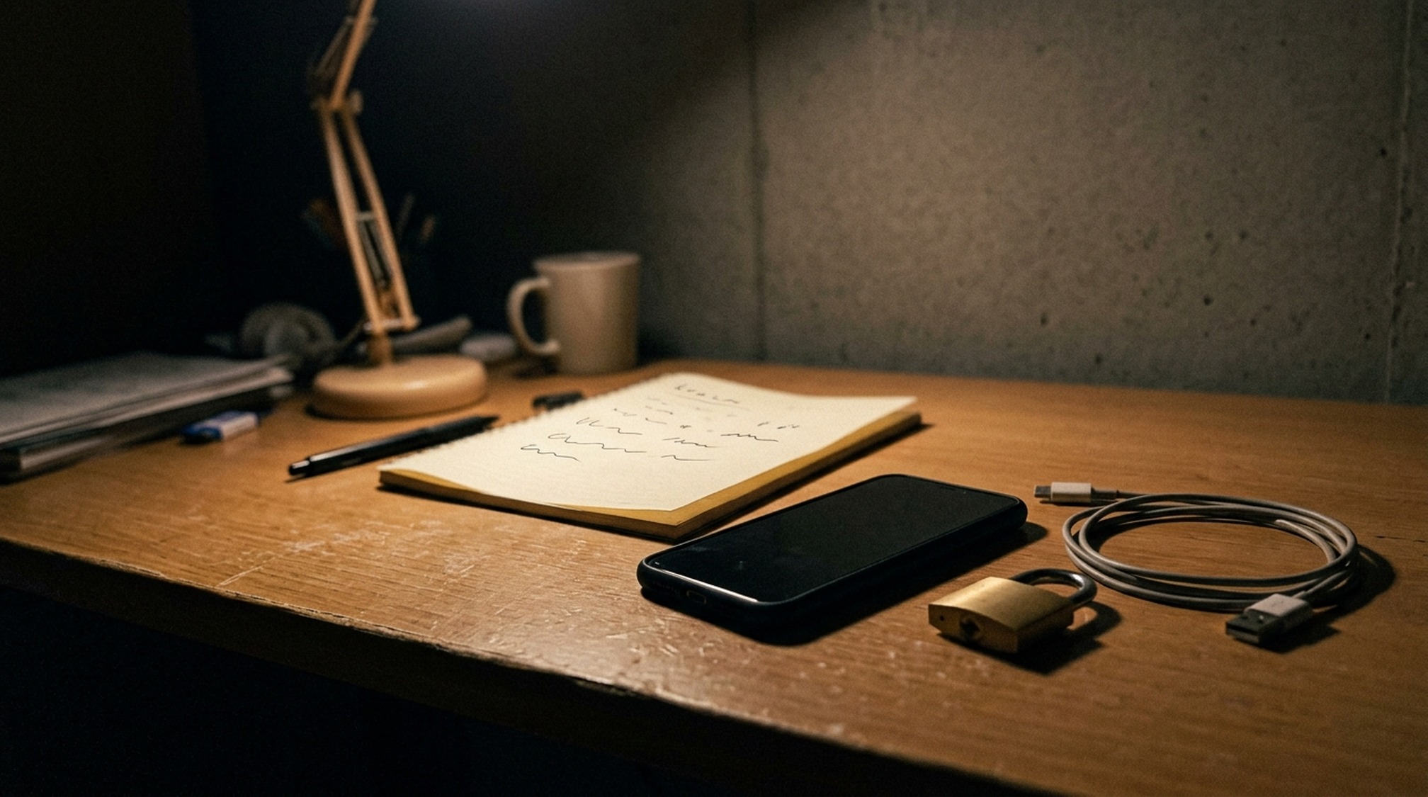 パパ活の業者に個人情報を渡した後の対処を考える夜の机