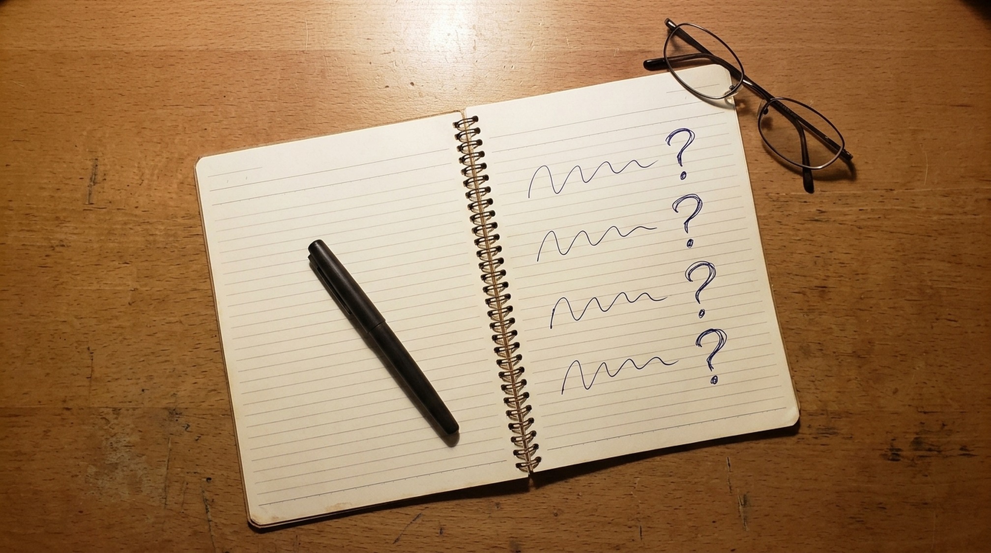 パパ活の顔合わせへの疑問を書き出したノート